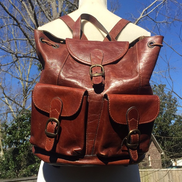 Old Angler Handbags - Genuine Leather Backpack